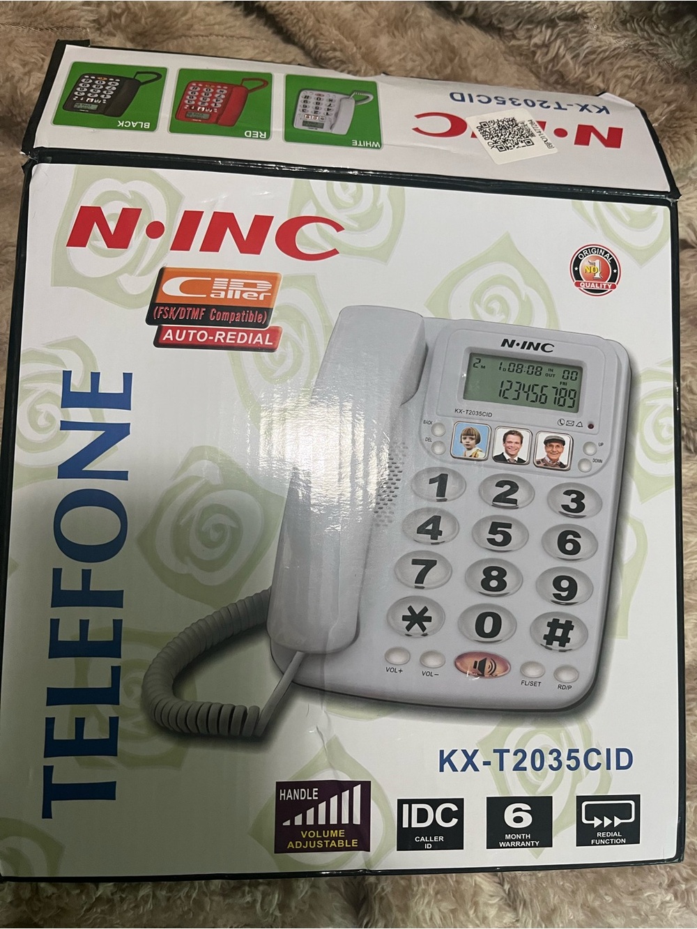 Corded Home Phone with Large Numeric Keys. Great for visually impaired